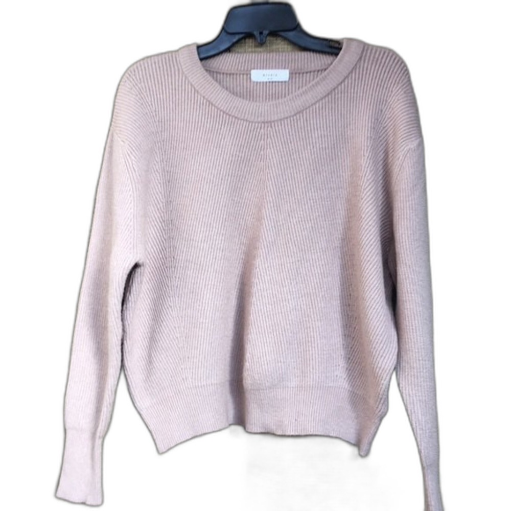 Elodie perfect pullover sweater color tan size M.
